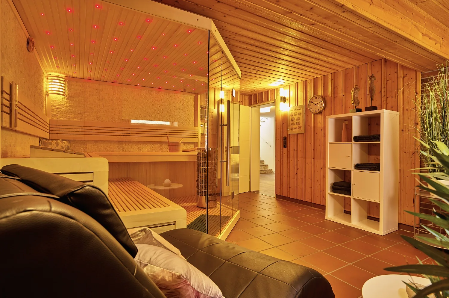 Holzsauna im Landhaus